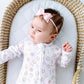 Precious Lil' Sluggers Print Zip Footie - Pink - Magnolia BabyFootie