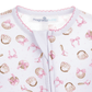 Precious Lil' Sluggers Print Zip Footie - Pink - Magnolia BabyFootie
