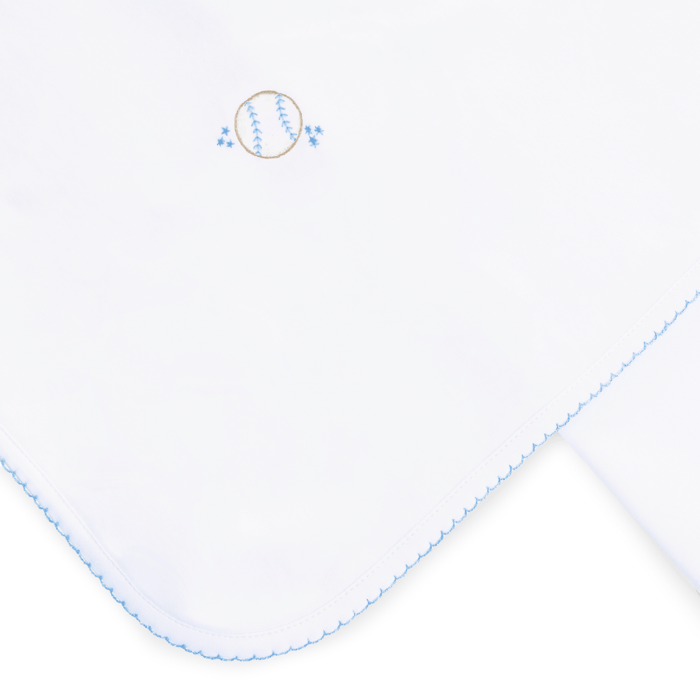 Precious Lil' Sluggers Receiving Blanket - Light Blue - Magnolia BabyReceiving Blanket