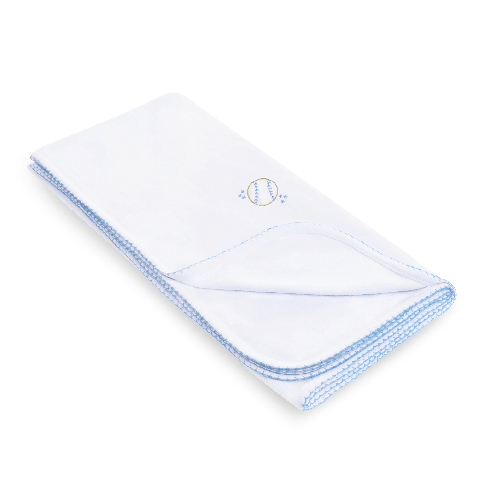 Precious Lil' Sluggers Receiving Blanket - Light Blue - Magnolia BabyReceiving Blanket