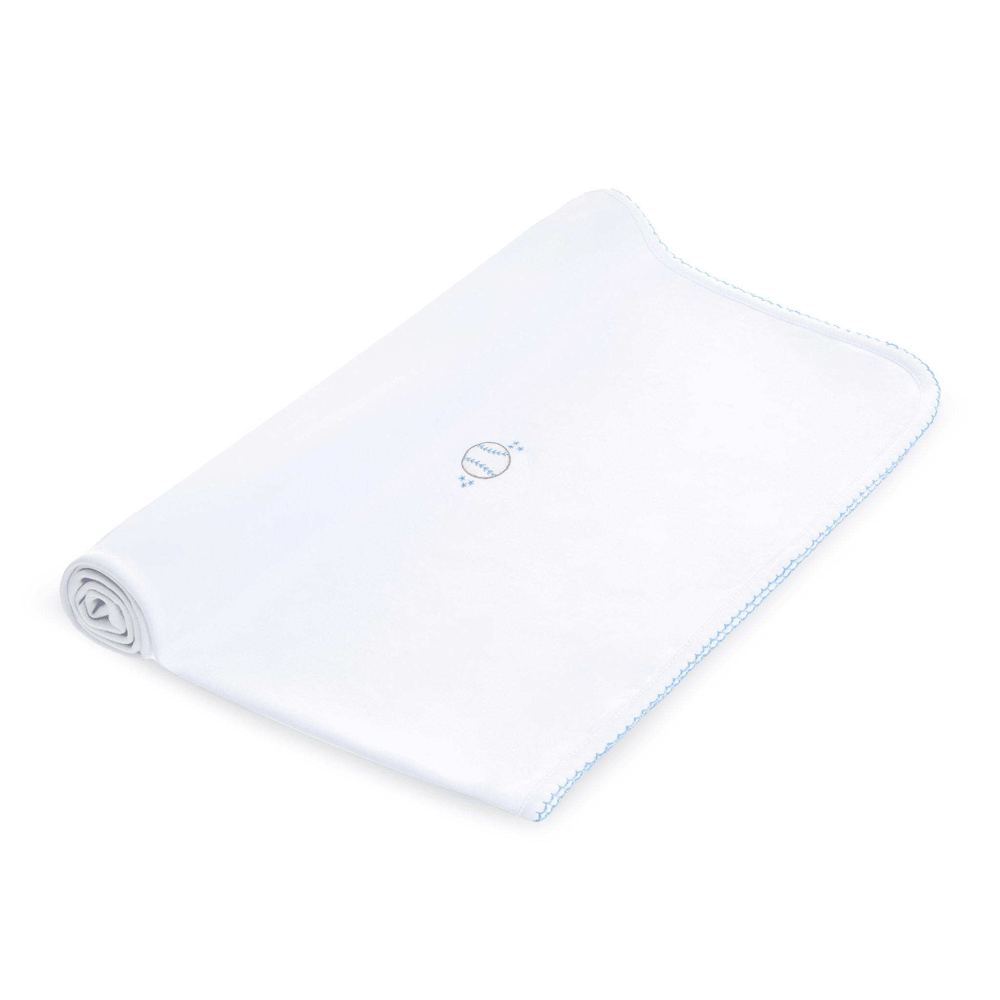Precious Lil' Sluggers Receiving Blanket - Light Blue - Magnolia BabyReceiving Blanket