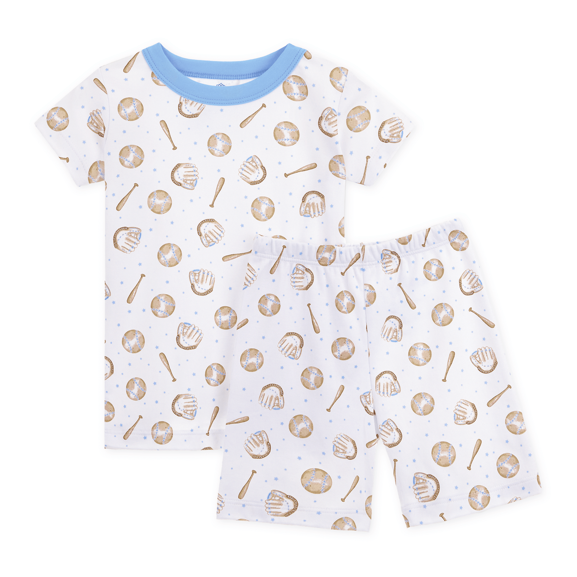 Precious Lil' Sluggers Short Pajamas - Light Blue - Magnolia BabyShort Pajamas