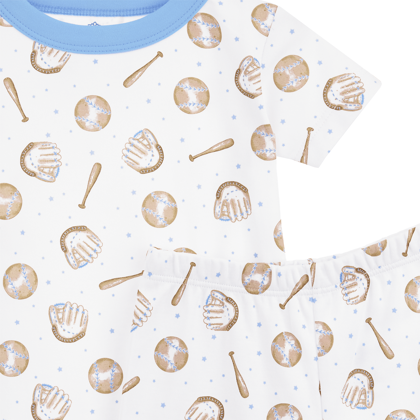 Precious Lil' Sluggers Short Pajamas - Light Blue - Magnolia BabyShort Pajamas