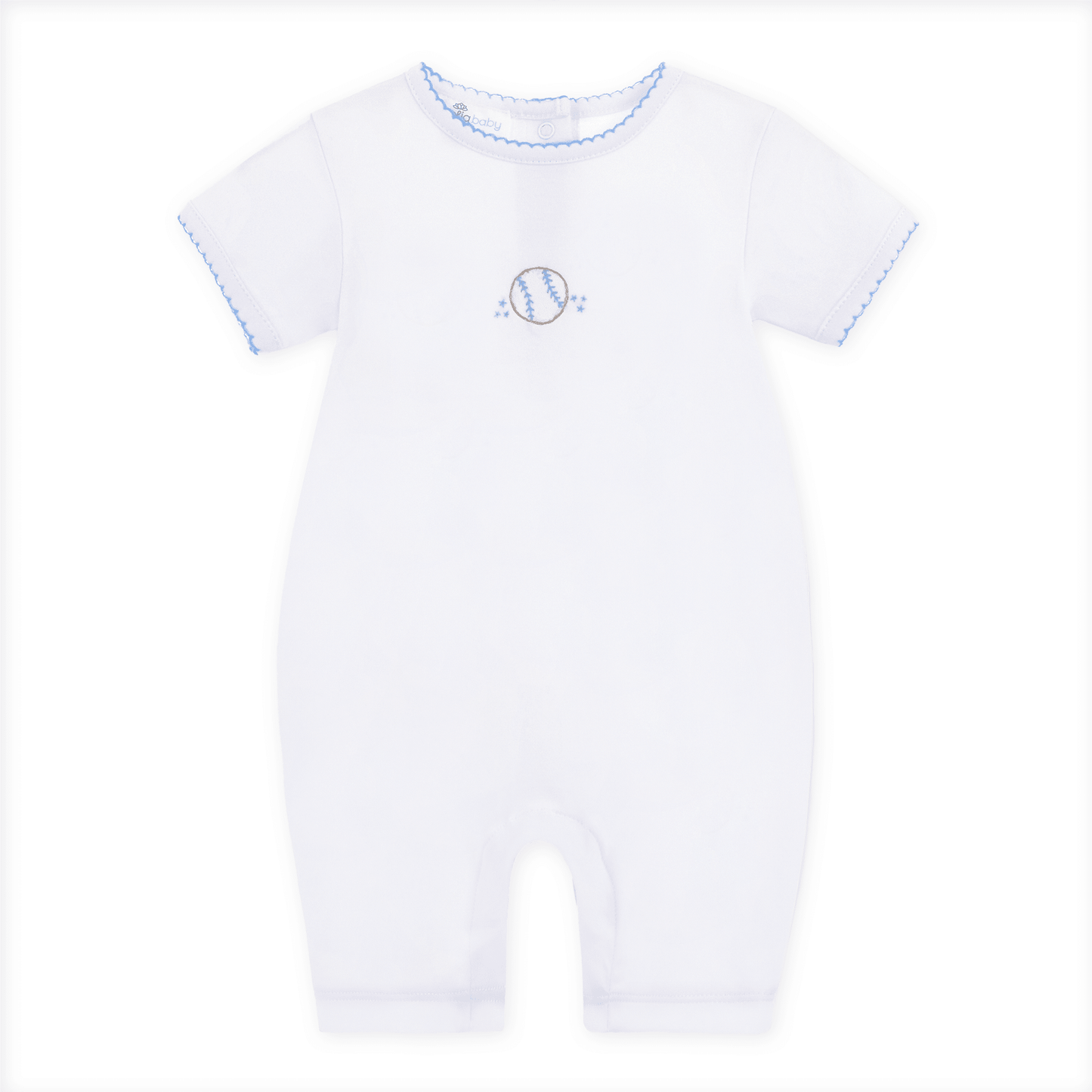 Precious Lil' Sluggers Short Playsuit - Light Blue - Magnolia BabyShort Playsuit