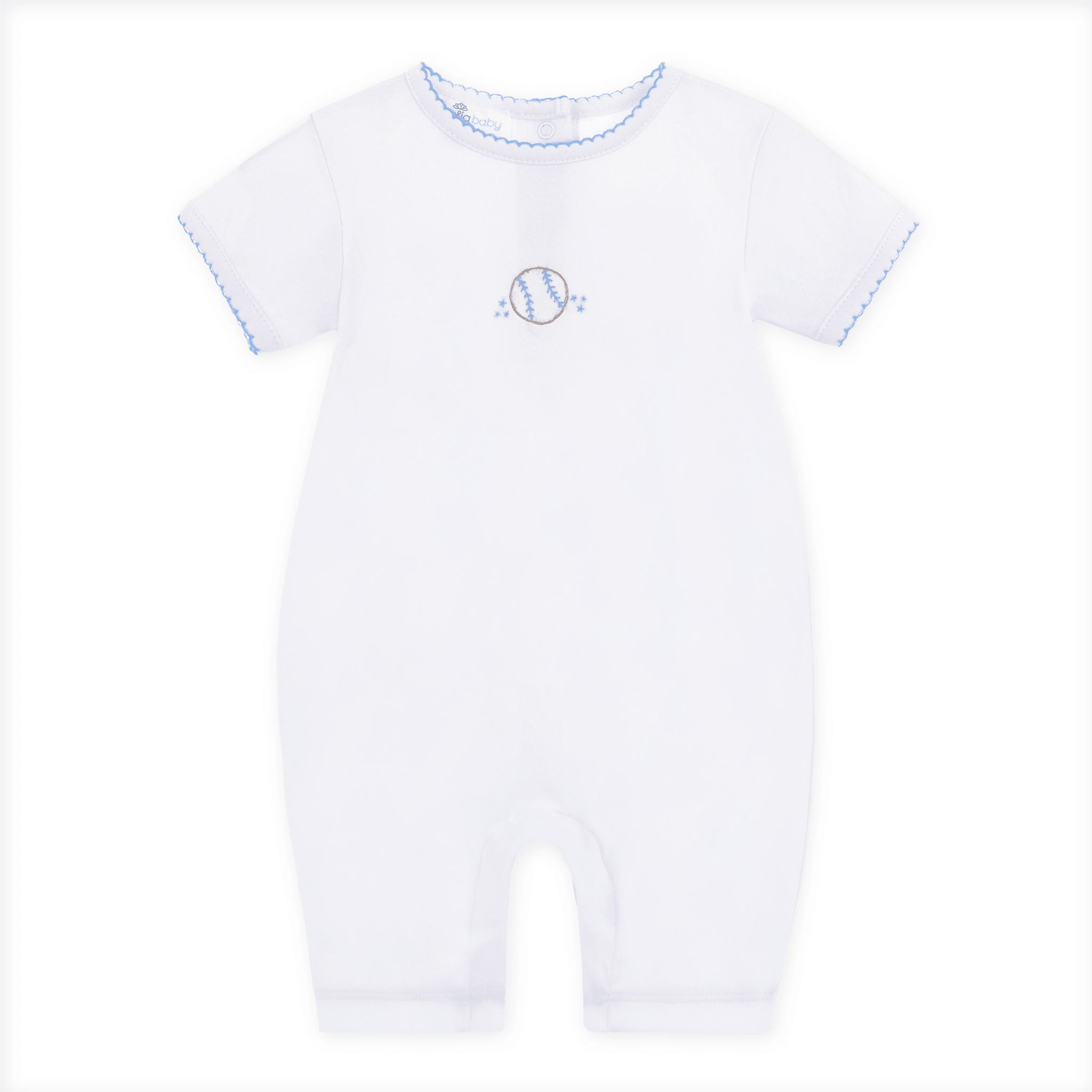 Precious Lil' Sluggers Short Playsuit - Light Blue - Magnolia BabyShort Playsuit