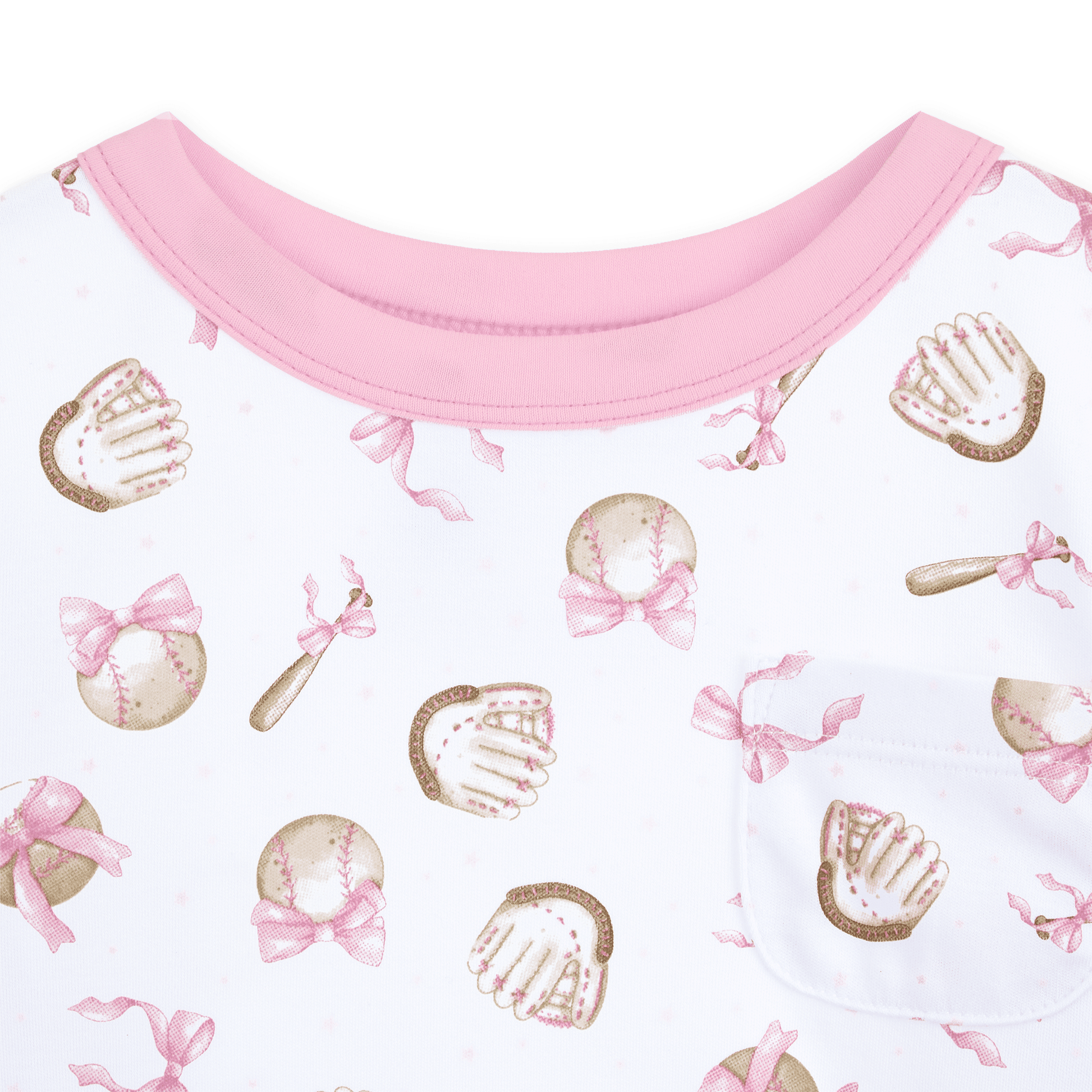 Precious Lil' Sluggers Short Sleeve Nightdress - Pink - Magnolia BabyNightdress