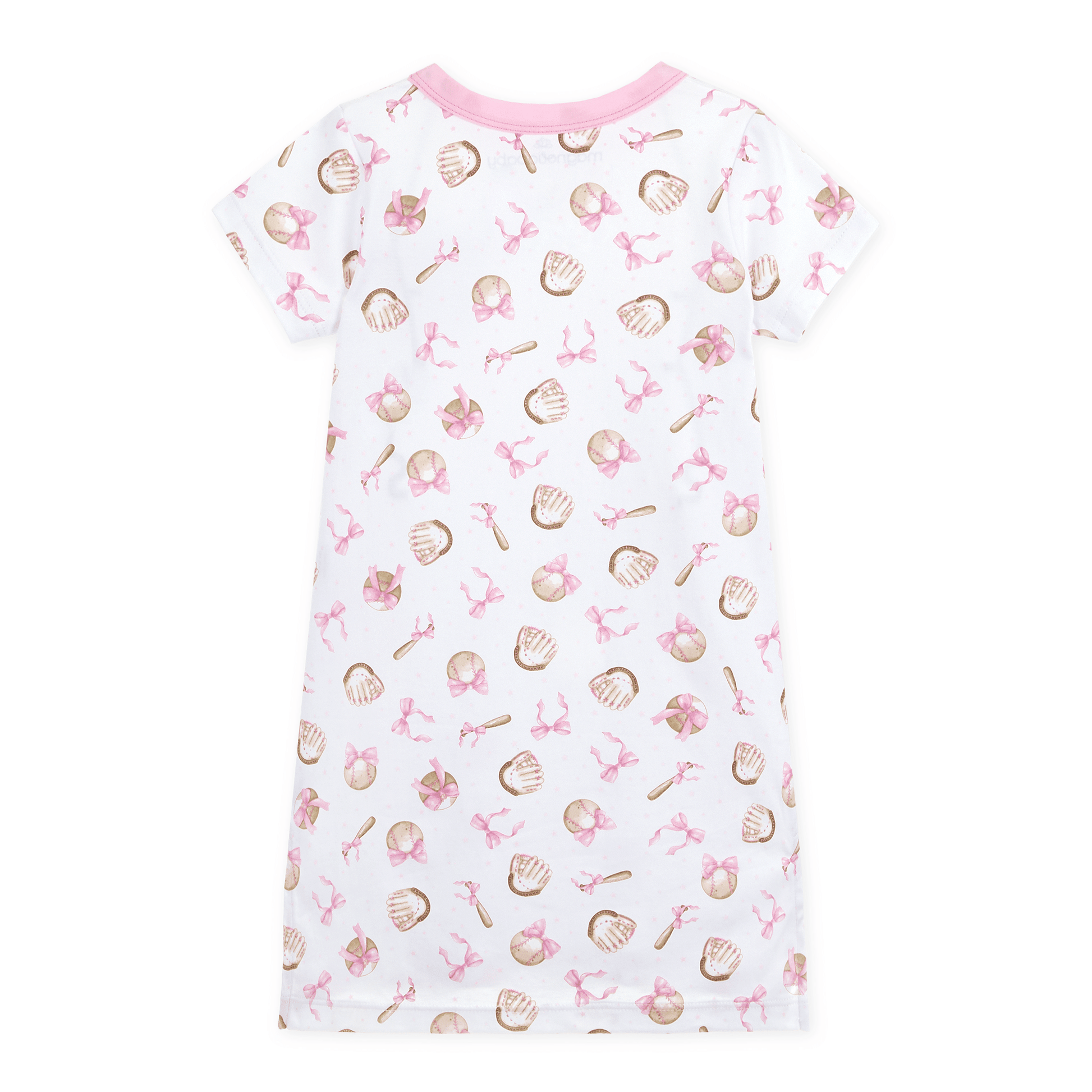 Precious Lil' Sluggers Short Sleeve Nightdress - Pink - Magnolia BabyNightdress