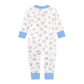 Precious Lil' Sluggers Zip Pajamas - Light Blue - Magnolia BabyZipper Pajamas