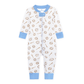Precious Lil' Sluggers Zip Pajamas - Light Blue - Magnolia BabyZipper Pajamas