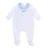 Precious Pumpkins Collared Footie - Light Blue - Magnolia BabyFootie