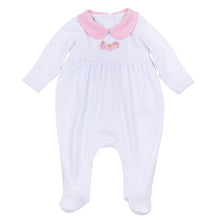  Precious Pumpkins Collared Footie - Pink - Magnolia BabyFootie