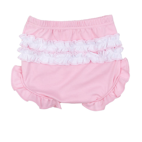 Precious Pumpkins Collared Ruffle Short Sleeve Diaper Cover Set - Pink - Magnolia BabyDiaper Cover