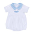Precious Pumpkins Collared Short Sleeve Bubble - Light Blue - Magnolia BabyBubble