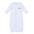 Precious Pumpkins Embroidered Converter - Light Blue - Magnolia BabyConverter Gown