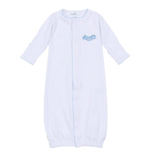  Precious Pumpkins Embroidered Converter - Light Blue - Magnolia BabyConverter Gown
