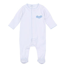  Precious Pumpkins Embroidered Footie - Light Blue - Magnolia BabyFootie