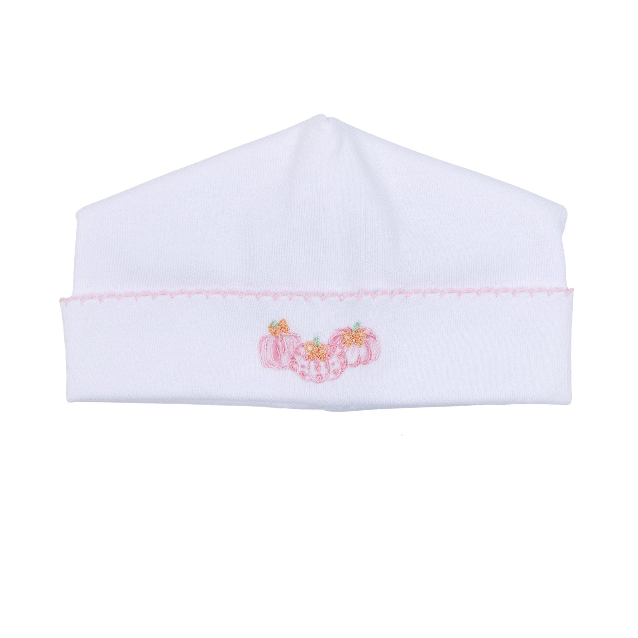 Precious Pumpkins Embroidered Hat - Pink - Magnolia BabyHat