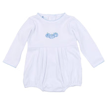  Precious Pumpkins Embroidered Long Sleeve Bubble - Light Blue - Magnolia BabyBubble