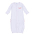 Precious Pumpkins Embroidered Ruffle Converter - Pink - Magnolia BabyConverter Gown