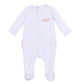 Precious Pumpkins Embroidered Ruffle Footie - Pink - Magnolia BabyFootie
