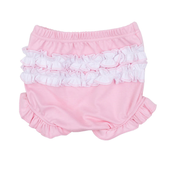Precious Pumpkins Embroidered Ruffle Long Sleeve Diaper Cover Set - Pink - Magnolia BabyDiaper Cover