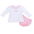 Precious Pumpkins Embroidered Ruffle Short Sleeve Diaper Cover Set - Pink - Magnolia BabyDiaper Cover