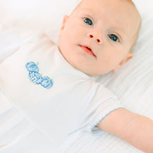  Precious Pumpkins Embroidered Short Sleeve Bubble - Light Blue - Magnolia BabyBubble