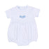 Precious Pumpkins Embroidered Short Sleeve Bubble - Light Blue - Magnolia BabyBubble