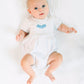 Precious Pumpkins Embroidered Short Sleeve Bubble - Light Blue - Magnolia BabyBubble