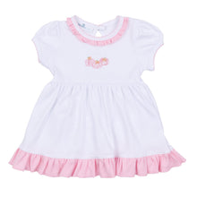  Precious Pumpkins Embroidered Short Sleeve Dress - Pink - Magnolia BabyDress