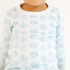 Precious Pumpkins Long Pajamas - Light Blue - Magnolia BabyLong Pajamas