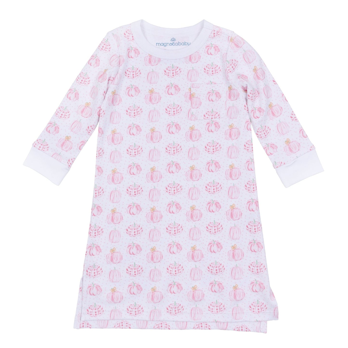 Precious Pumpkins Long Sleeve Nightdress - Pink - Magnolia BabyNightdress