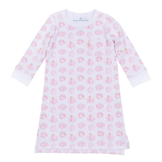 Precious Pumpkins Long Sleeve Nightdress - Pink - Magnolia BabyNightdress