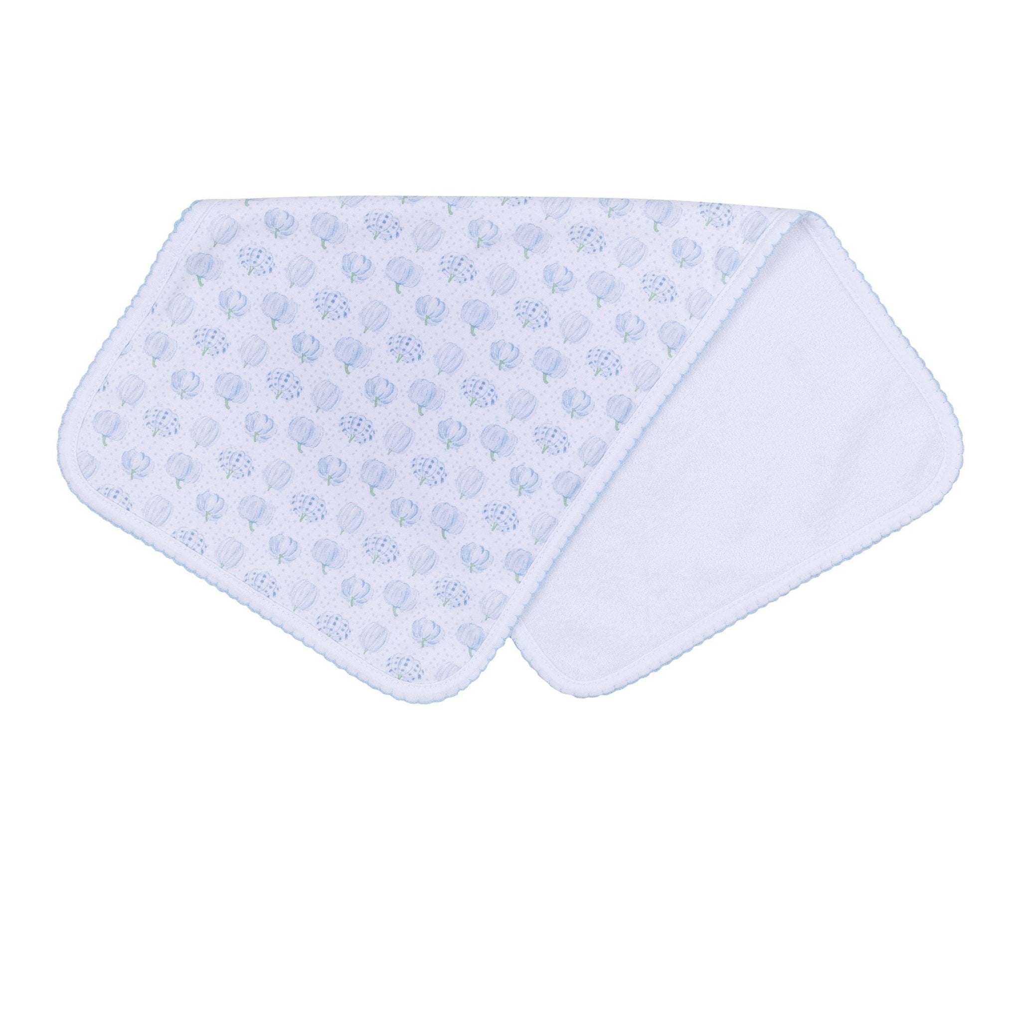 Precious Pumpkins Print Burp Cloth - Light Blue - Magnolia BabyBurp Cloth
