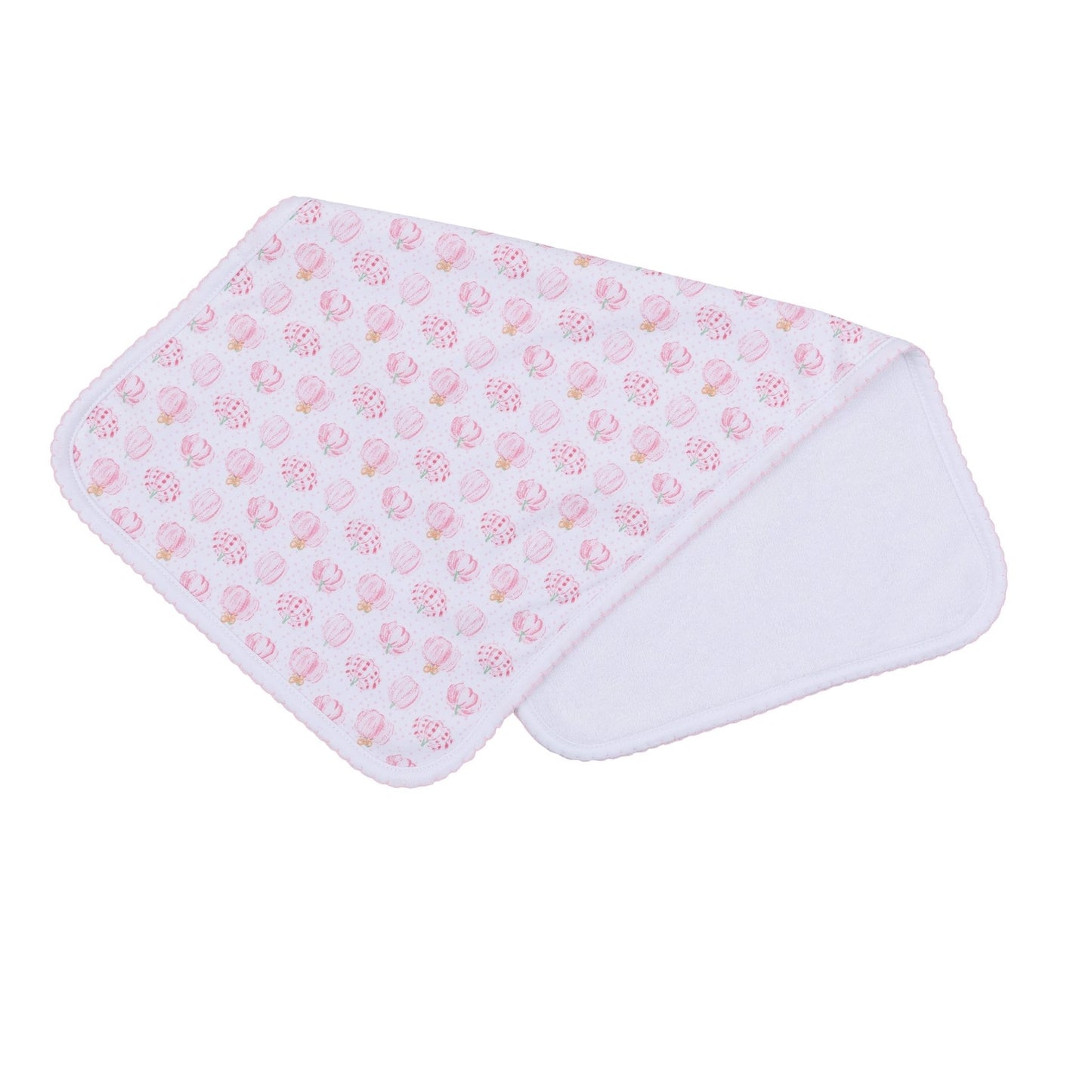 Precious Pumpkins Print Burp Cloth - Pink - Magnolia BabyBurp Cloth