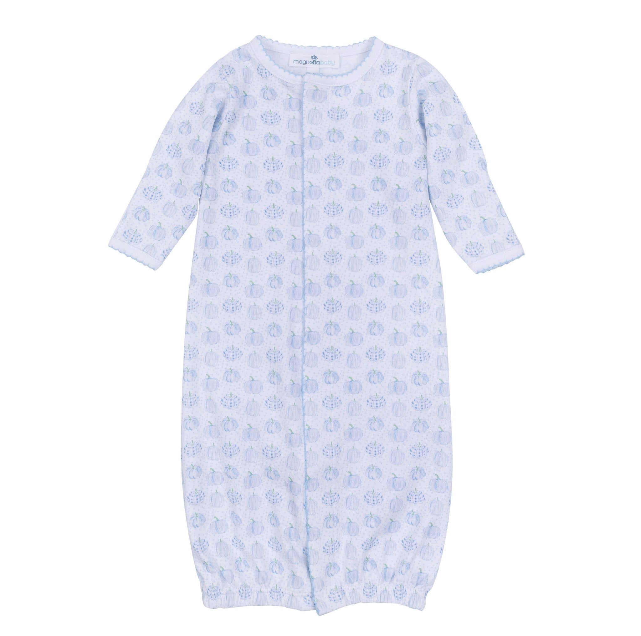 Precious Pumpkins Print Converter - Light Blue - Magnolia BabyConverter Gown