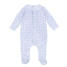  Precious Pumpkins Print Footie - Light Blue - Magnolia BabyFootie