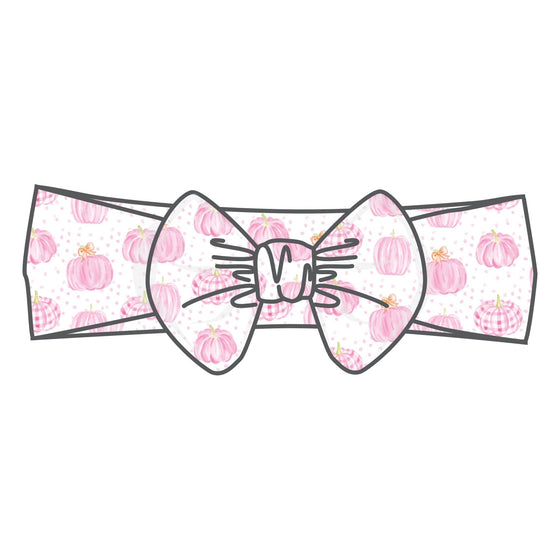 Precious Pumpkins Print Headband - Pink - Magnolia BabyHeadband