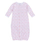 Precious Pumpkins Print Ruffle Converter - Pink - Magnolia BabyConverter Gown