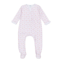  Precious Pumpkins Print Ruffle Zip Footie - Pink - Magnolia BabyFootie