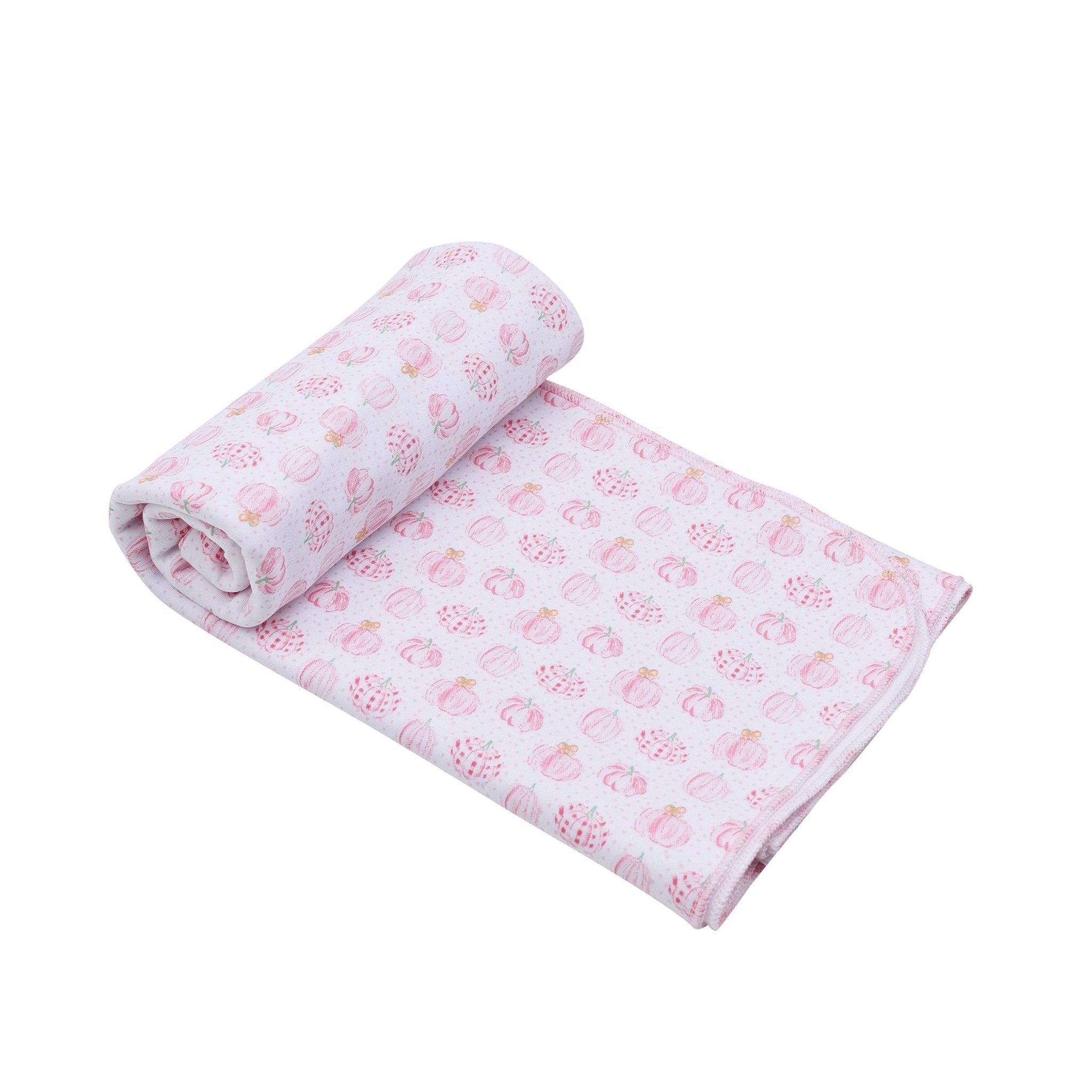Precious Pumpkins Print Swaddle Blanket - Pink - Magnolia BabySwaddle Blanket