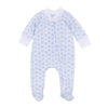 Precious Pumpkins Print Zip Footie - Light Blue - Magnolia BabyFootie