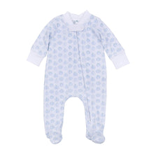  Precious Pumpkins Print Zip Footie - Light Blue - Magnolia BabyFootie