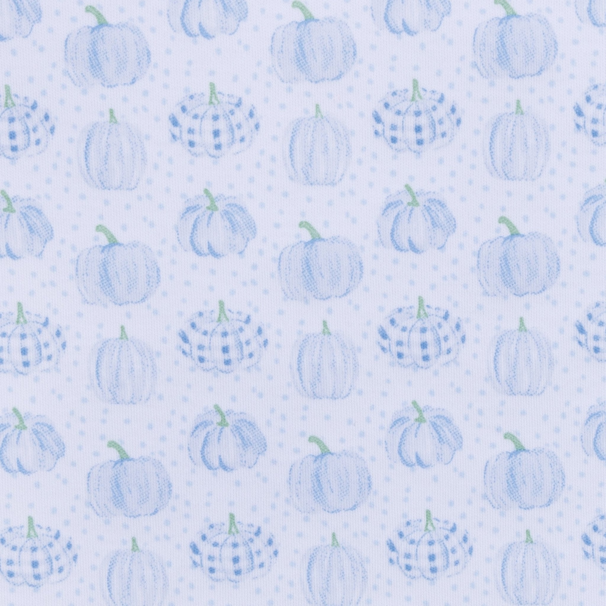 Precious Pumpkins Print Zip Playsuit - Light Blue - Magnolia BabyPlaysuit