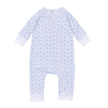  Precious Pumpkins Print Zip Playsuit - Light Blue - Magnolia BabyPlaysuit