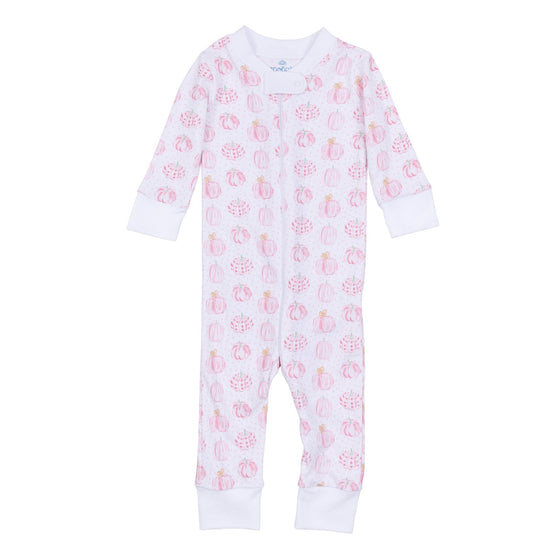 Precious Pumpkins Zip Pajamas - Pink - Magnolia BabyZipper Pajamas