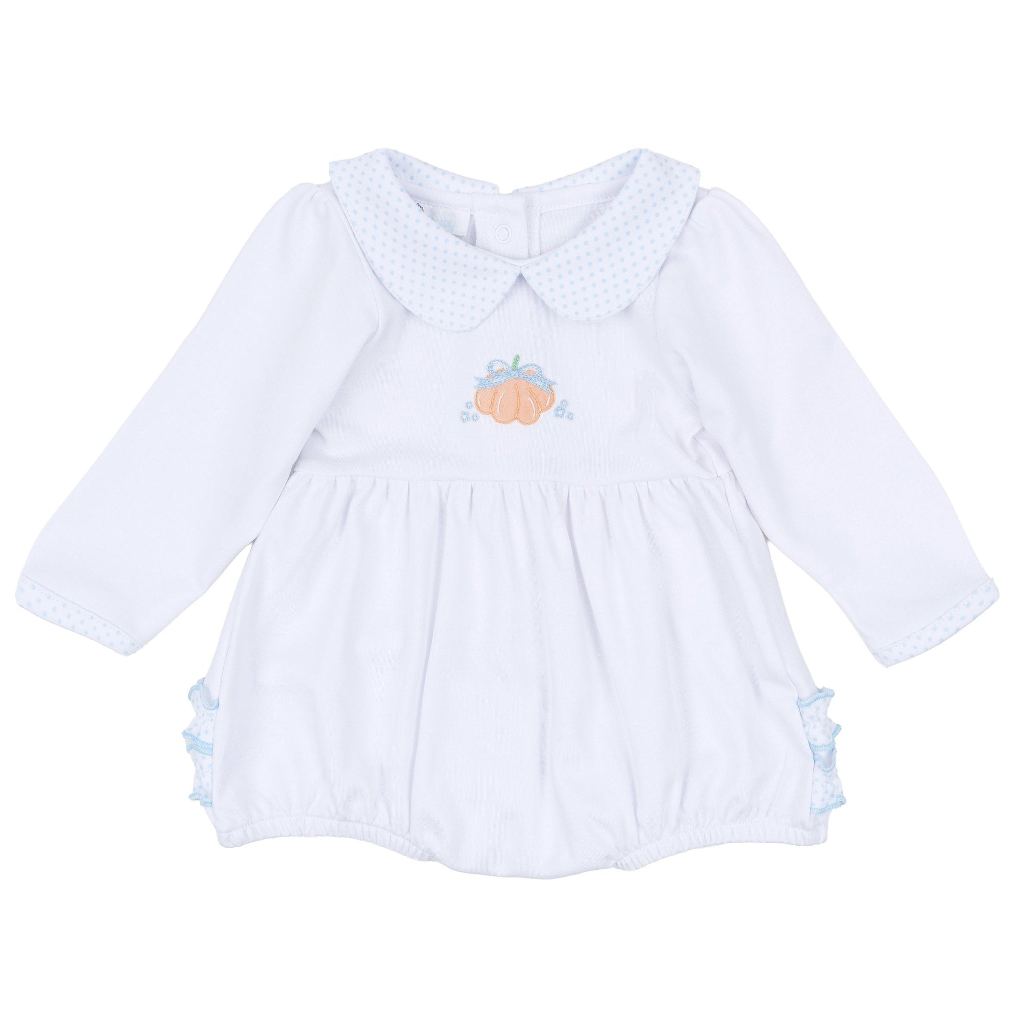 Magnolia Baby_Prettiest in the Patch Hand-Embroidered Collared Long Sleeve Bubble_1