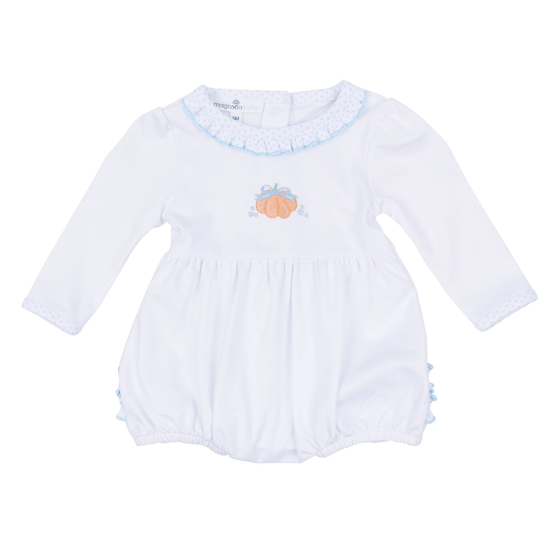 Magnolia Baby_Prettiest in the Patch Hand-Embroidered Long Sleeve Bubble_2