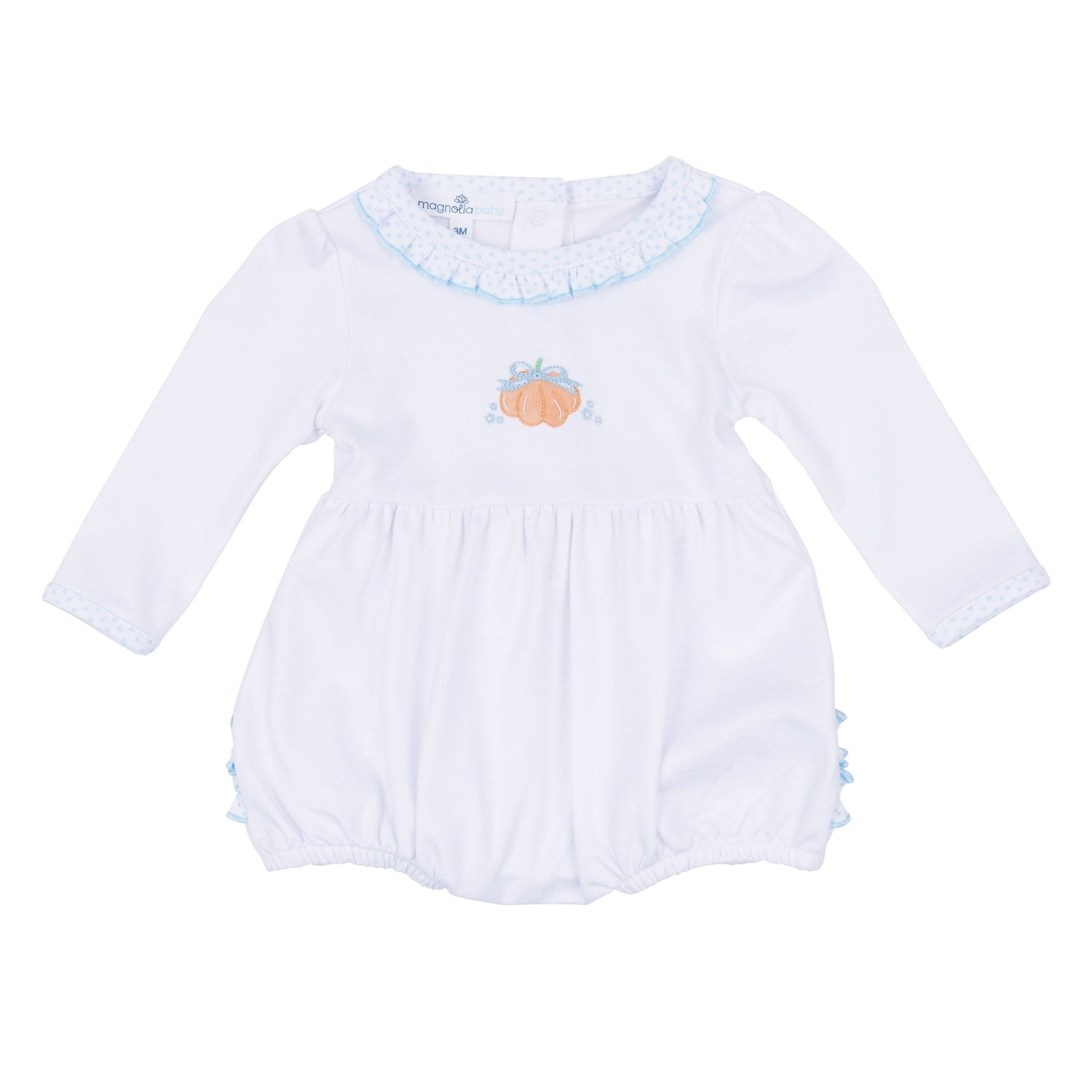 Magnolia Baby_Prettiest in the Patch Hand-Embroidered Long Sleeve Bubble_2