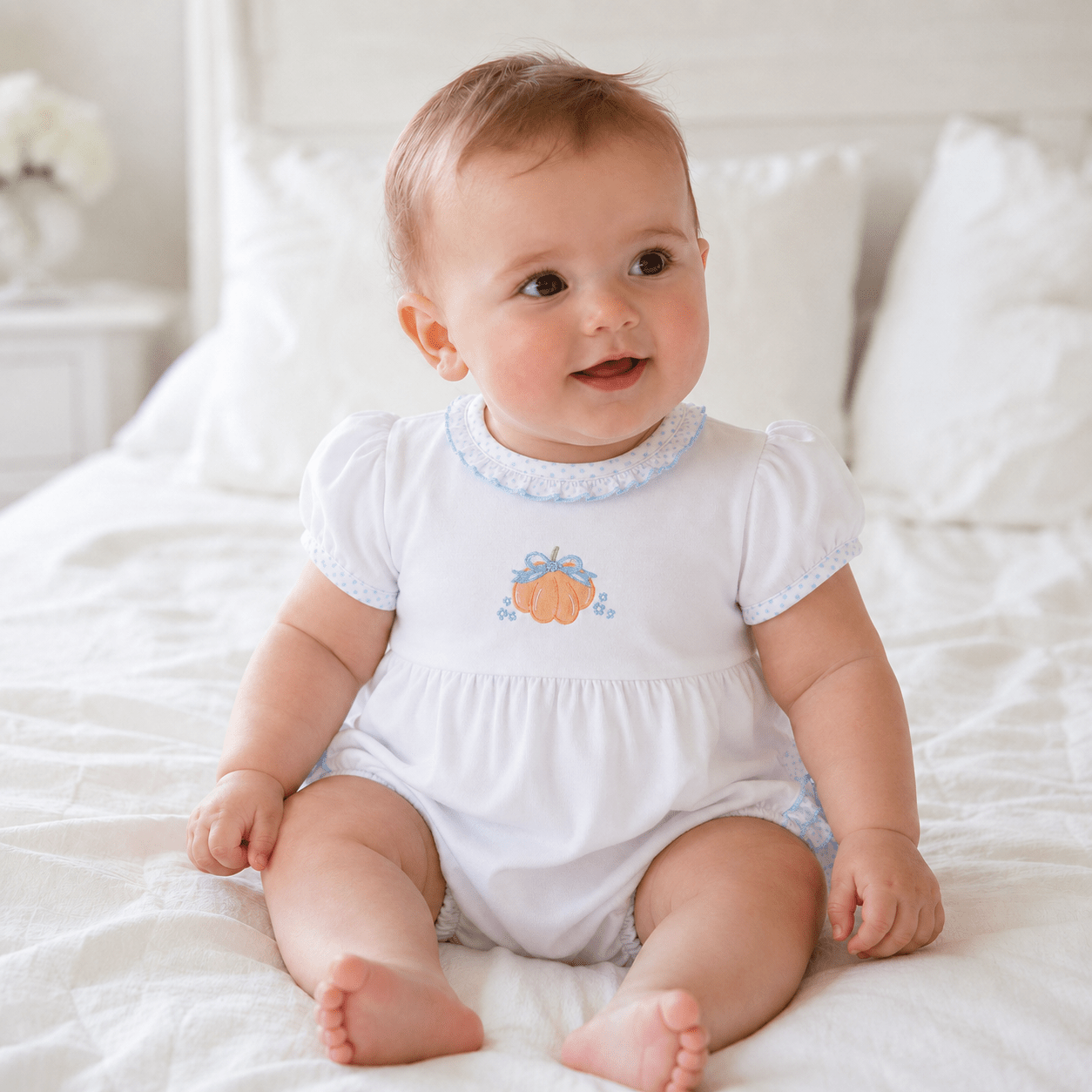 Magnolia Baby_Prettiest in the Patch Hand-Embroidered Ruffle Bubble_1